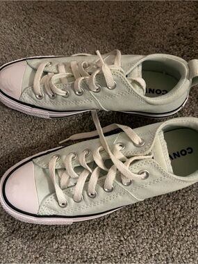 Converse Women’s Low  Top Sneakers in Pale Mint